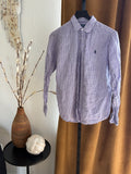 Ralph Lauren Lavender Linen Classic Fit Button up shirt Womens Medium