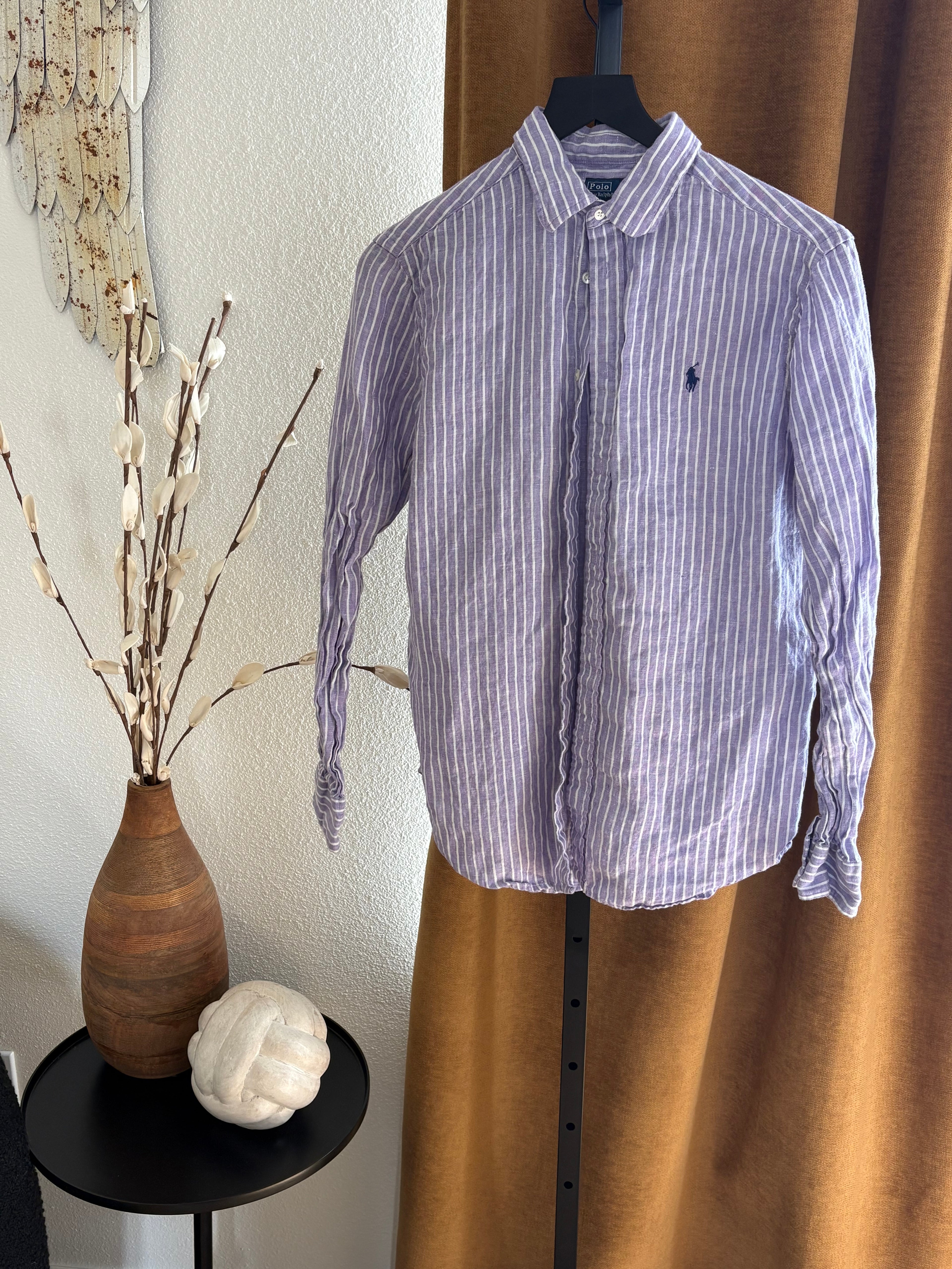 Ralph Lauren Lavender Linen Classic Fit Button up shirt Womens Medium