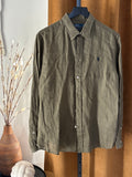 New Ralph Lauren Linen shirt, olive size women's large