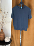 Theory Wool short sleeve sweater top womens XL