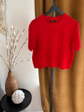 Elyse Walker Red Cashmere Sweater Womens Medium