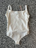 New SKIMS Cream Square Neck Bodysuit Medium