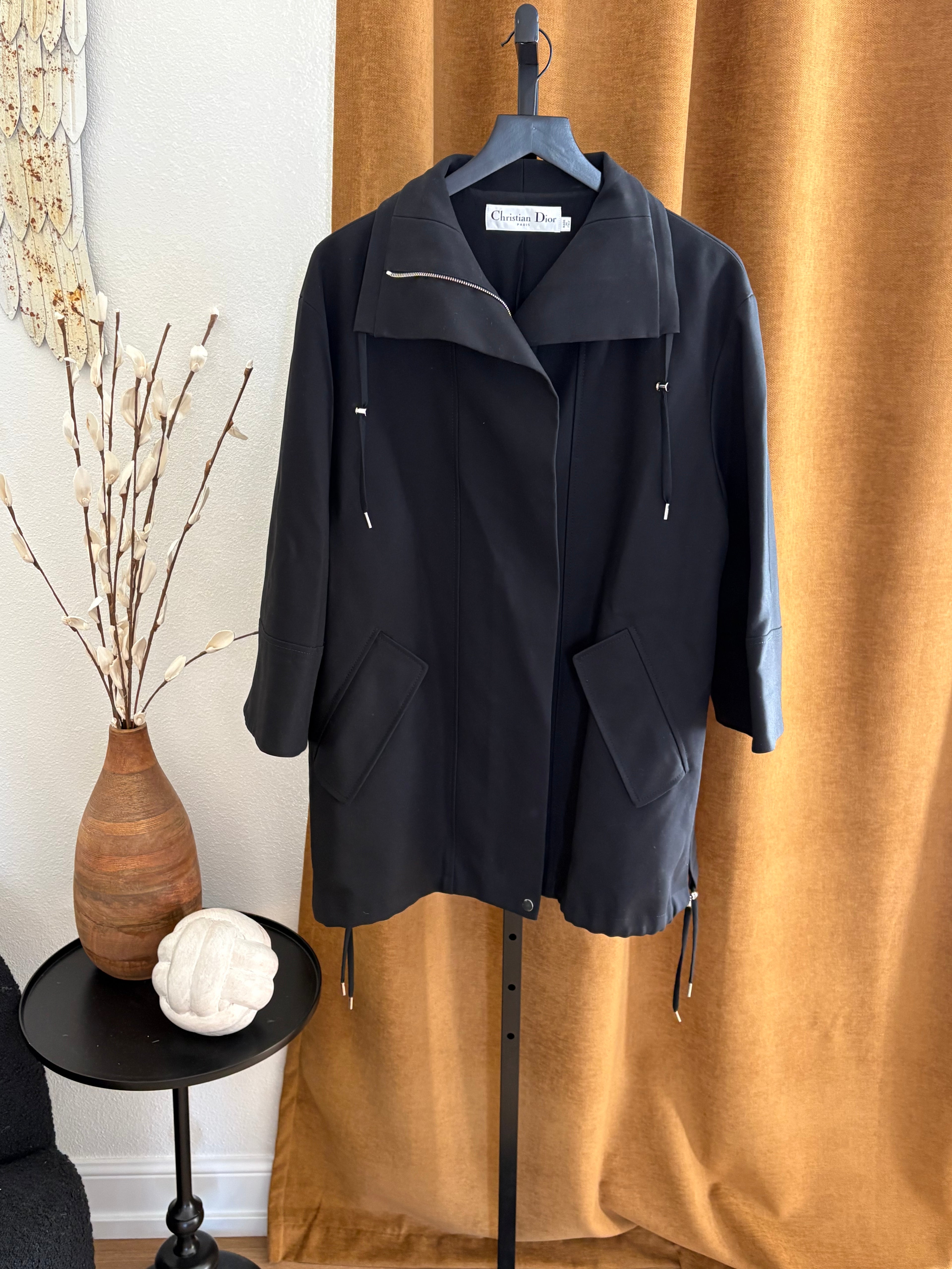 Christian Dior Black Coat Women's US sz 8