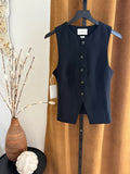 New Aritzia Wilfred Regal Black vest Size 8