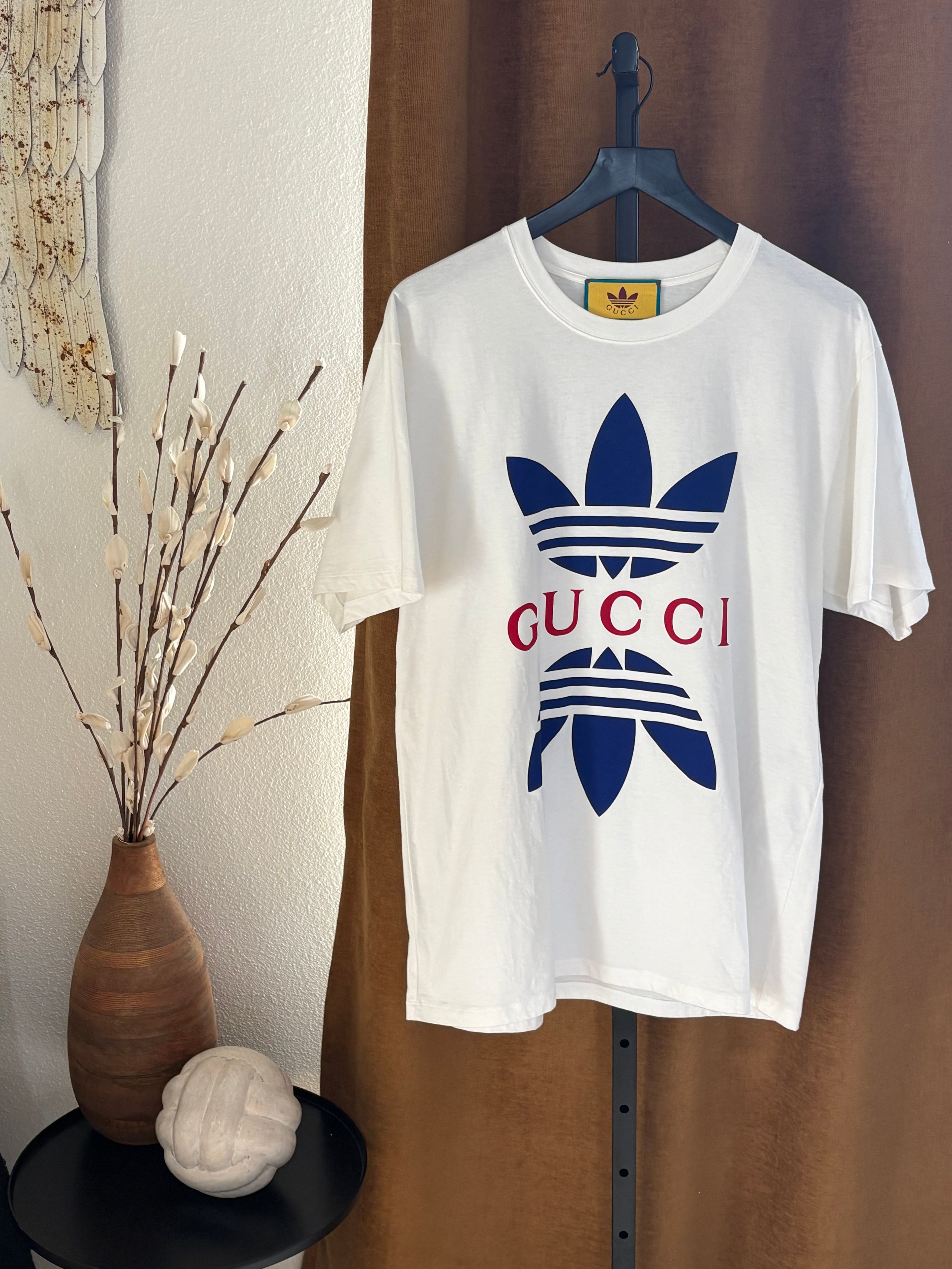Gucci Adidas Collab T-shirt women's large ￼