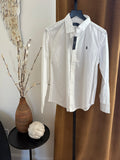 NWT Ralph Lauren White Button Up Shirt Womens sz 12