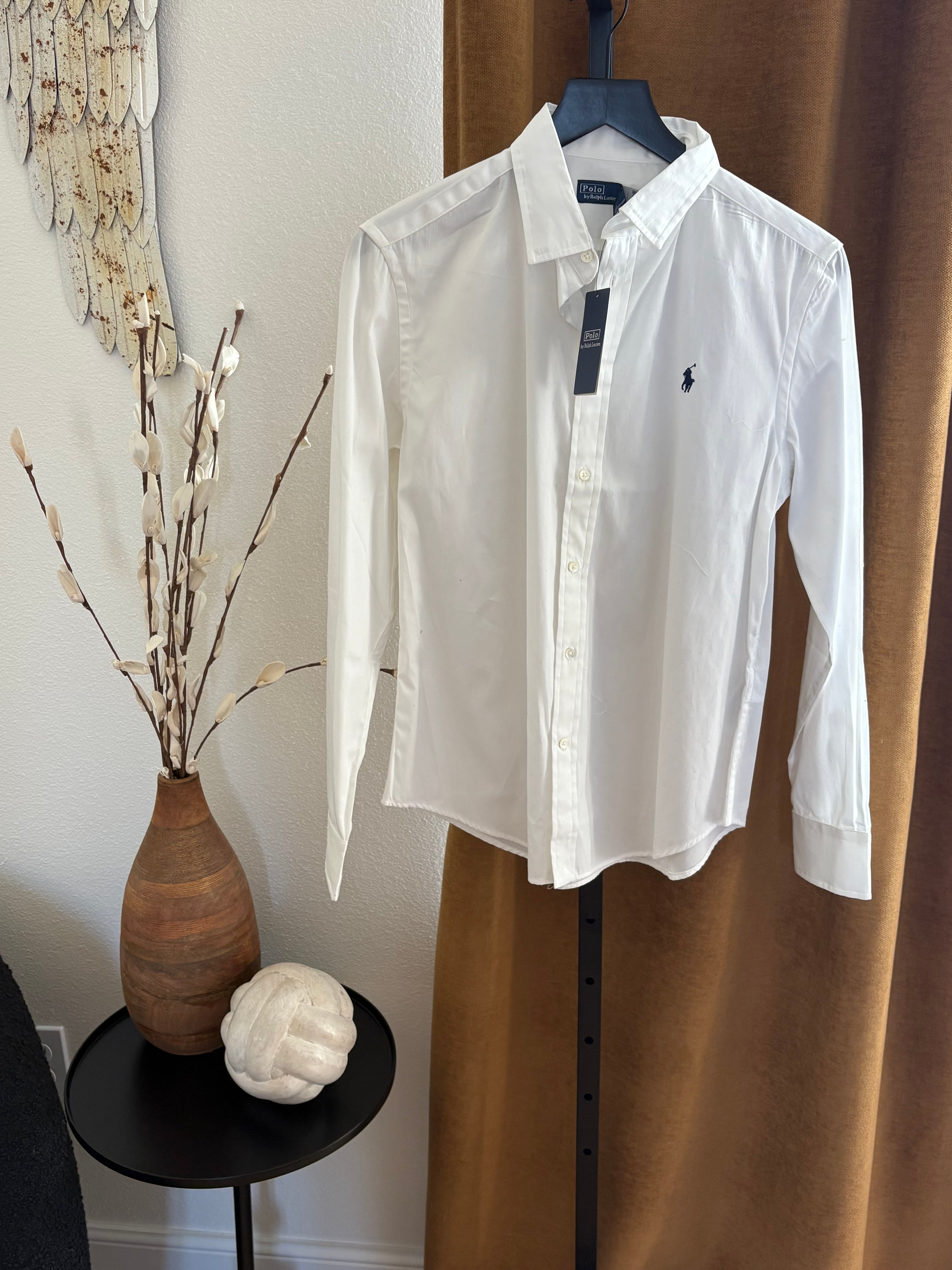 NWT Ralph Lauren White Button Up Shirt Womens sz 12