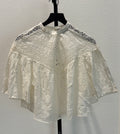 New Nili Lotan Cream Eyelet Lace Blouse Medium