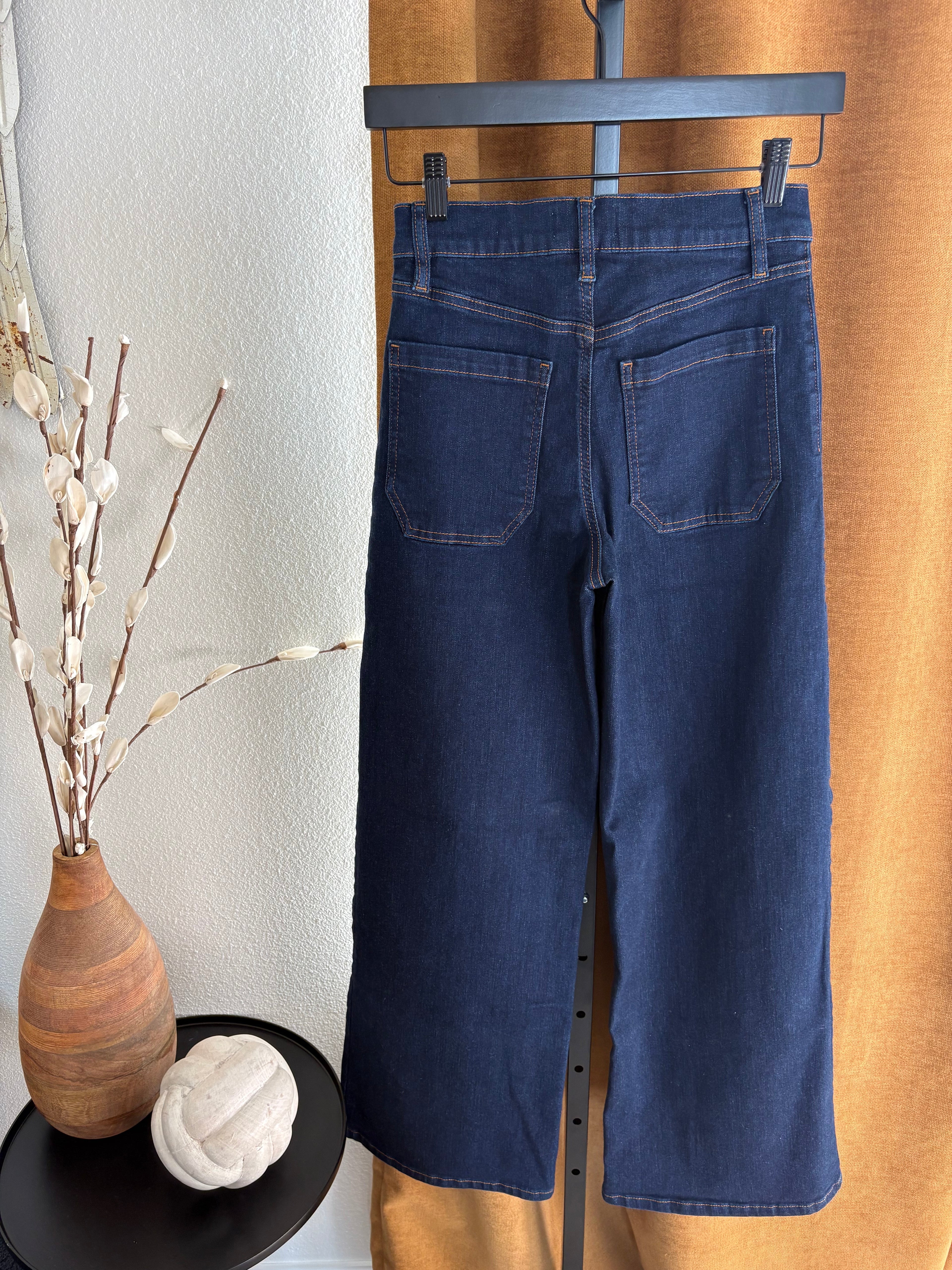 Frame Le Slim Palazzo Dark denim Jeans Womens size 27