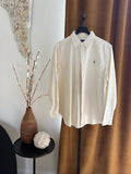 New Ralph Lauren beige button up shirt Womens Large