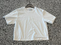 Agolde White Short-Sleeve Boxy Tee Small