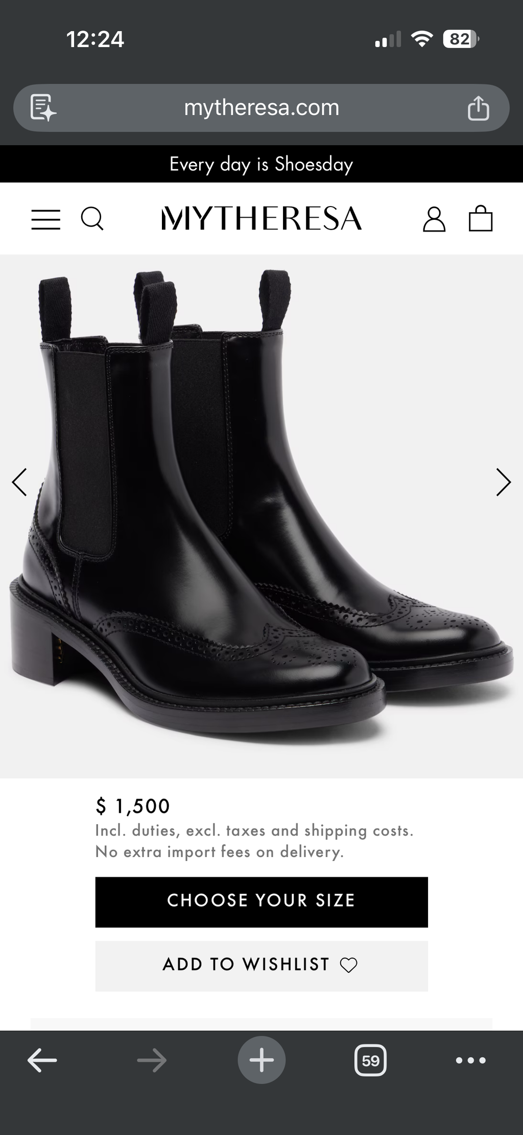 Saint Laurent Black Leather boots Women's Size 37