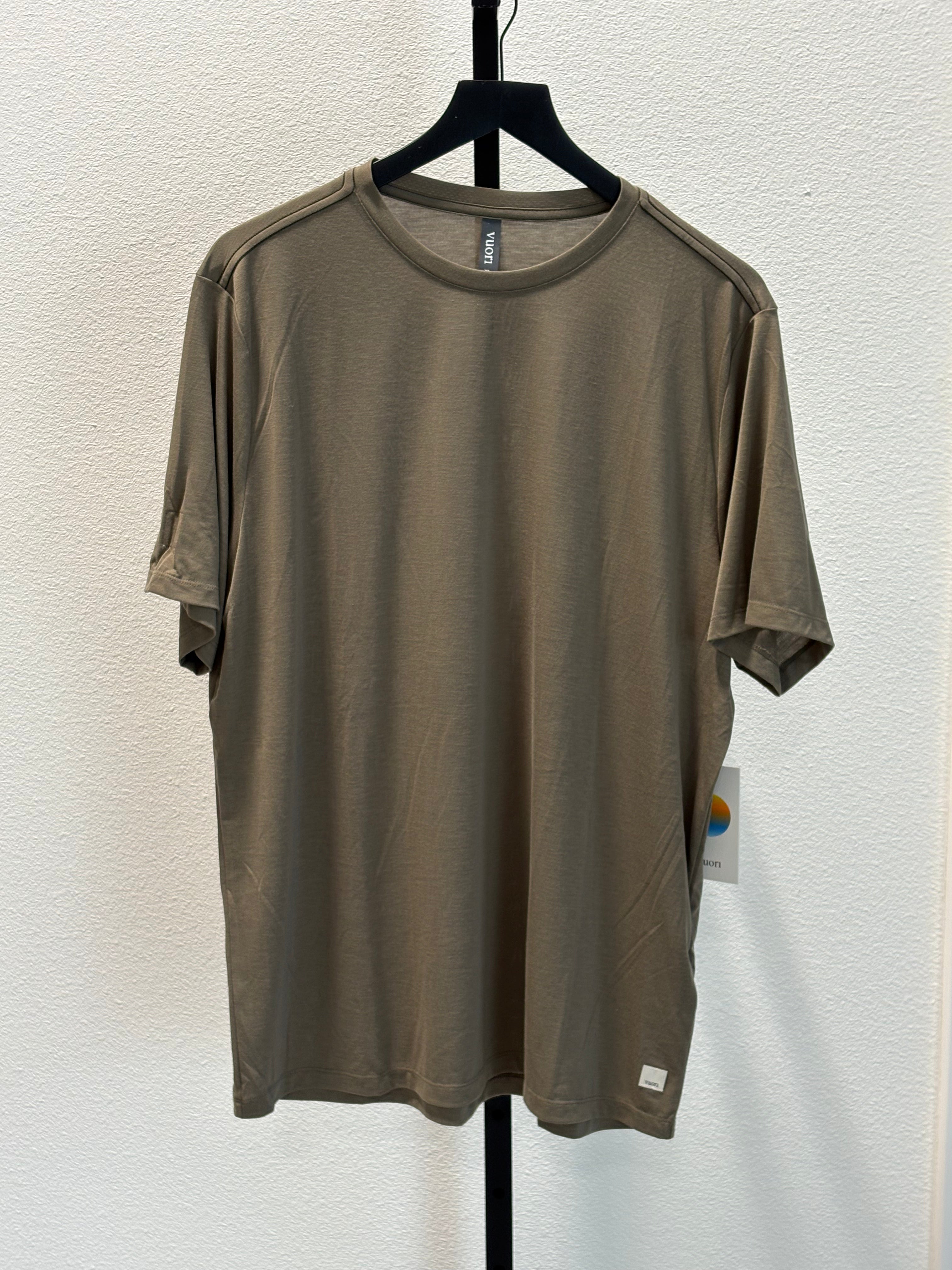 New Vuori Short-Sleeve Crew Tee - Olive Mens XL