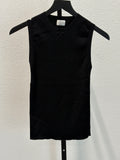 Wilfred Black Ribbed Sleeveless Knit Shell Medium